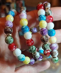 7 chakra edelsteen armband. €10-,