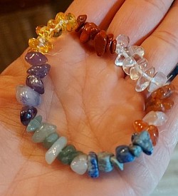 7 chakra edelsteen armband. €10-,