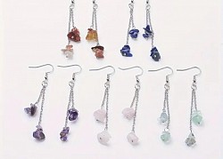Zilveren eselsteen oorhangers. €12,50-,