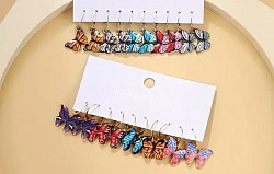 Logo vlinders zilveren oorhangers. €10-,
